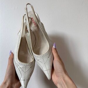 Hugo Women's White Slingback Shoes